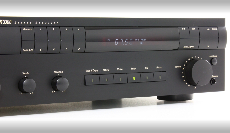 HK 3300 - Black - Stereo Receiver (25 watts x 2) - Hero